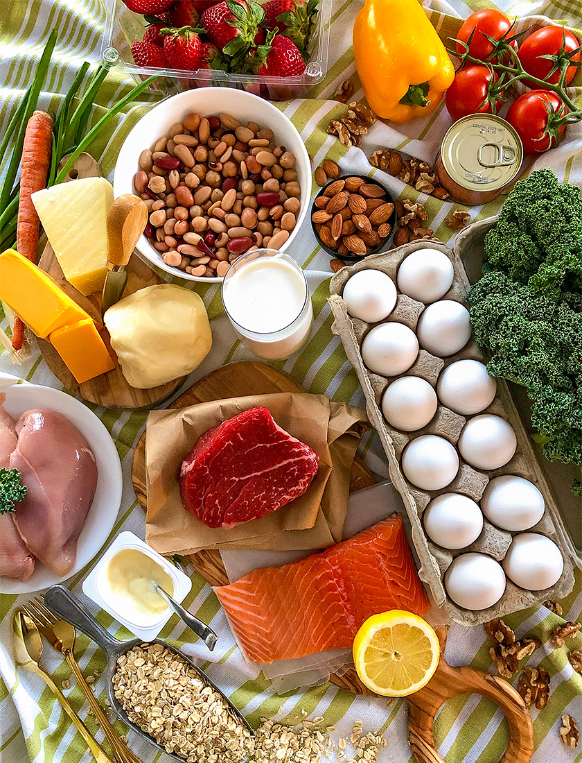Flowing paths representing flexible food behavior choices